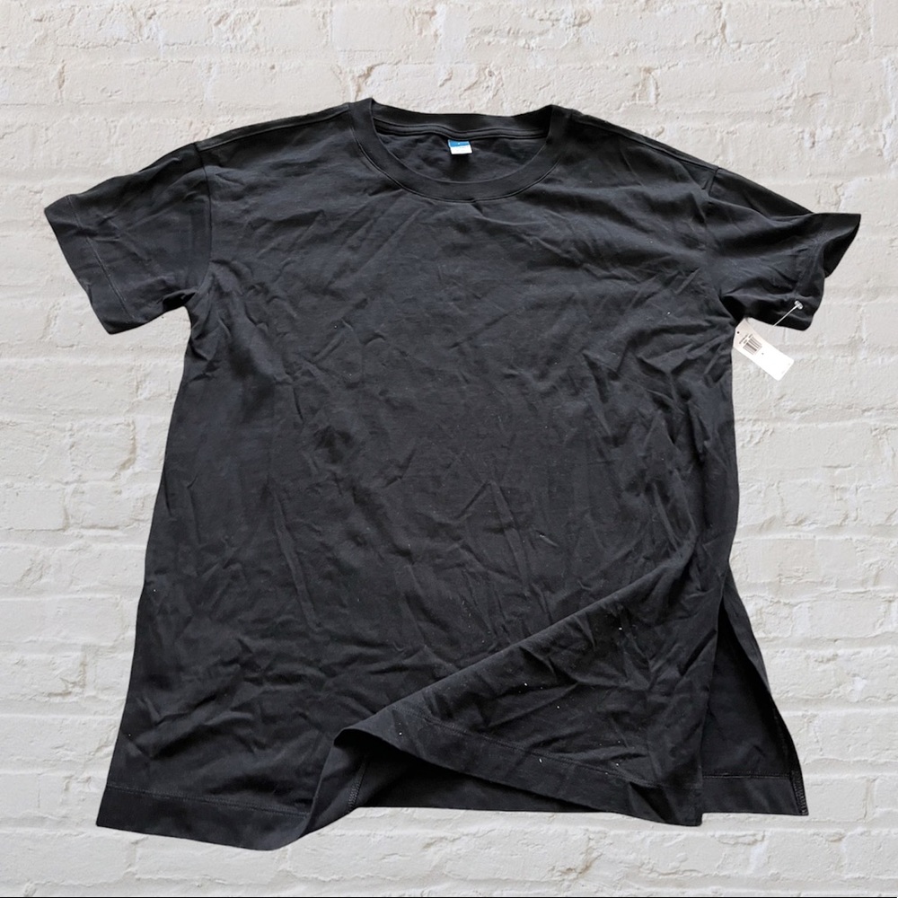 🆕 Old Navy black crew neck short sleeve tunic t-shirt